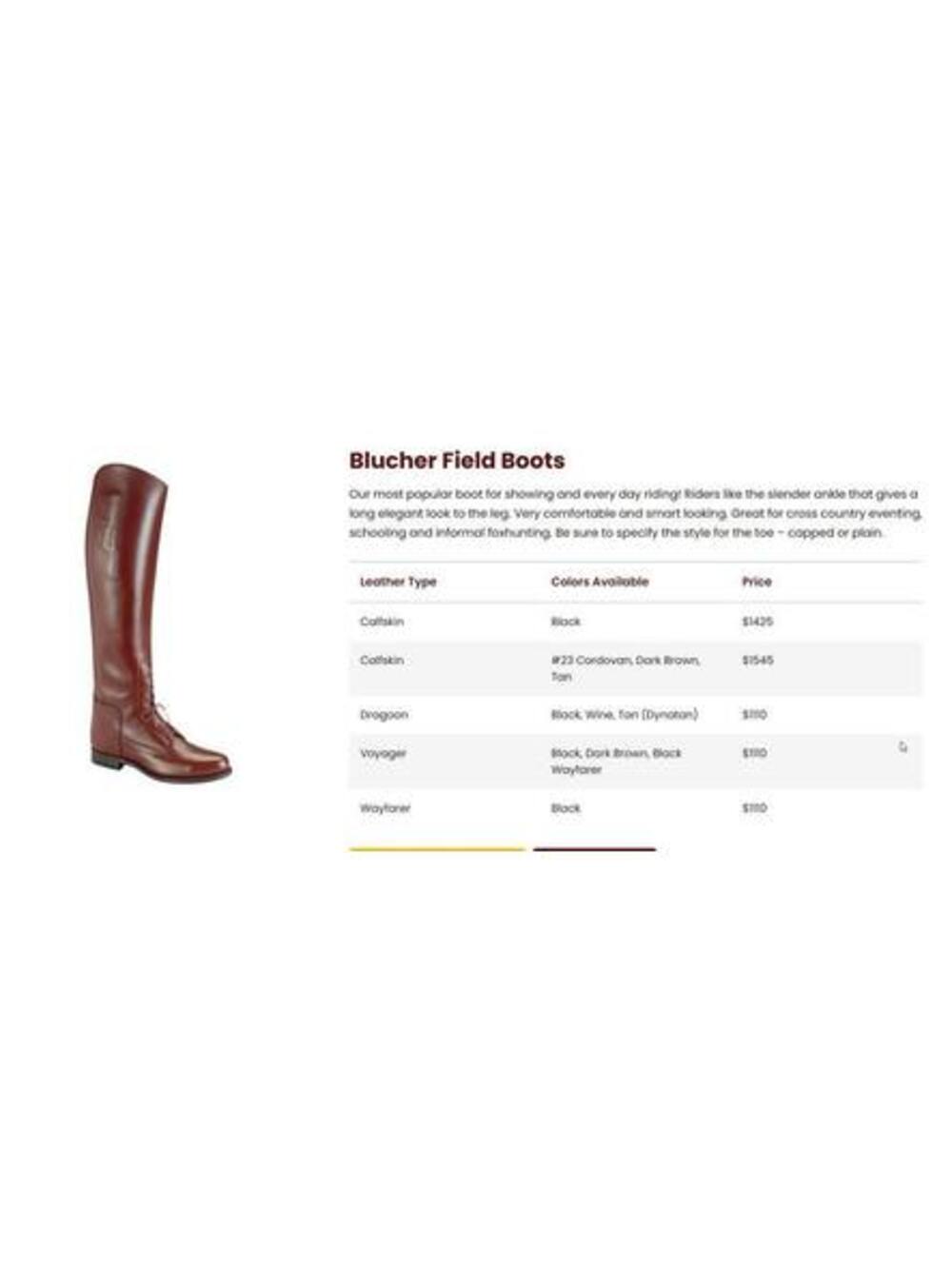 NEW Custom Dehner Blucher Field Boots Black Calfskin Riding Boots 8-8.5 USA - Picture 6 of 9